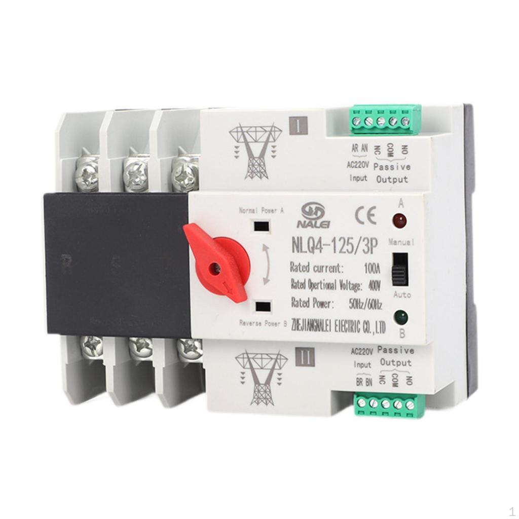100A Double Power Automatic Transfer Switch Sturdy Reliable Easily Install Fast Switching