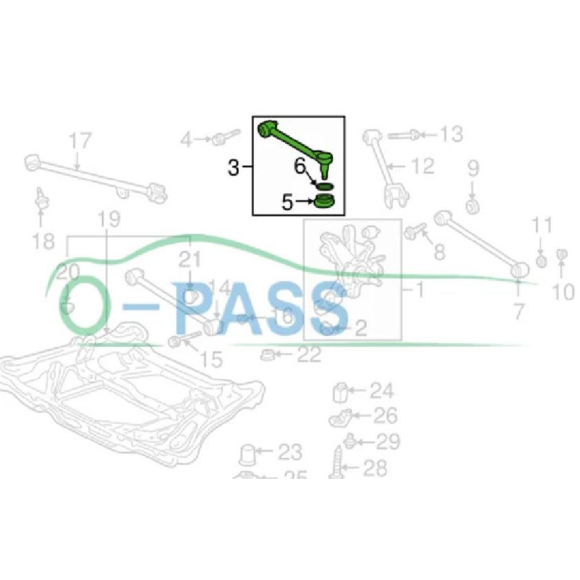 Verstellbarer hinterer Querlenker Für Honda Accord VII G7 2WD Inspire UC1 2003- & Acura TSX CL9 4x2 52390-SDA-A01 1 Stück Sturz