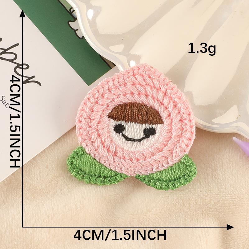 Embroidery Label Cute Fruit Embroidery Sticker Diy Hand Account Accessories Hair Accessories Patch Sticker Water-Soluble Embroidery Cloth Sticker