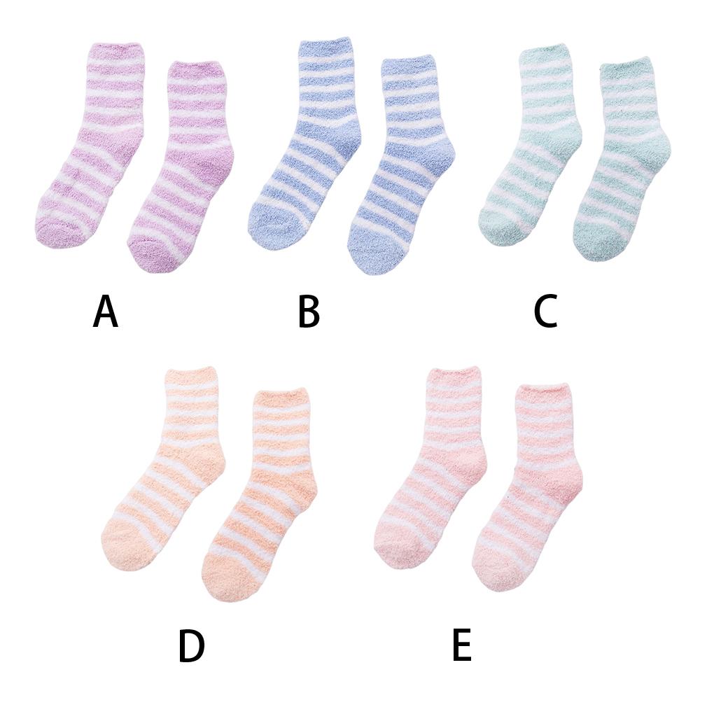 1 Pair Female Sock Cold Winter Warming Elastic Socks Breathable Warm Sleeping Comfortable Footwear Bedroom Dormitory