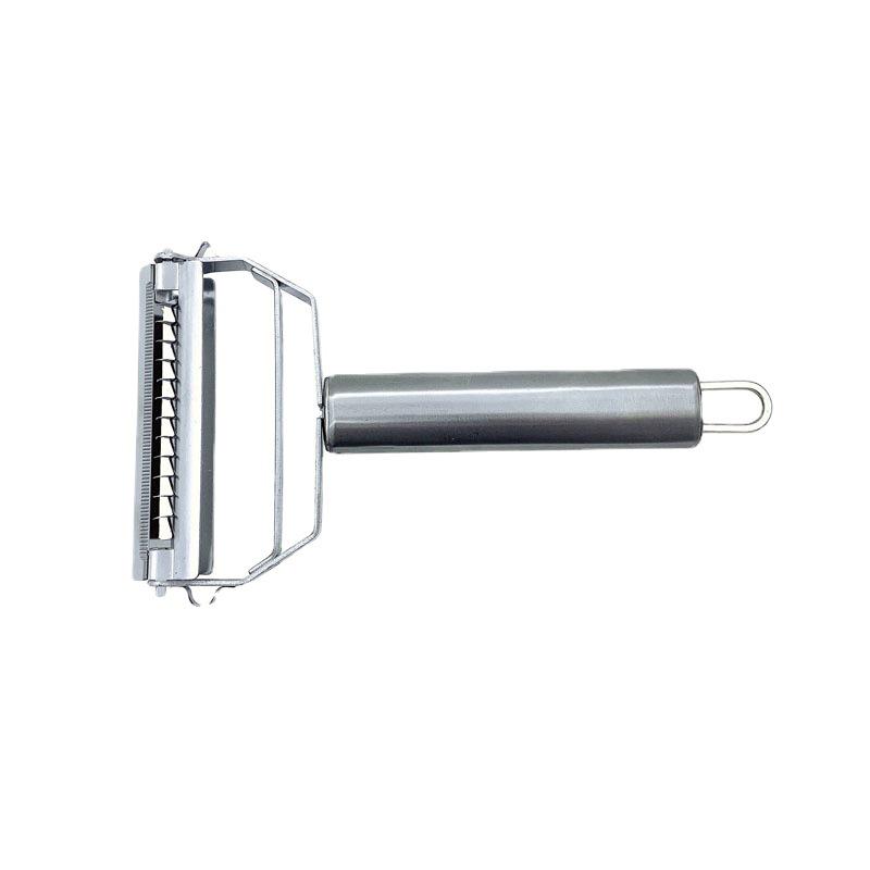 Doppelkopf-Schäler & Reibeklinge aus Edelstahl für Gemüse und Obst