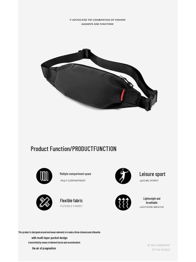 2023 Men's Waterproof Outdoor Sports Crossbody Waist Bag