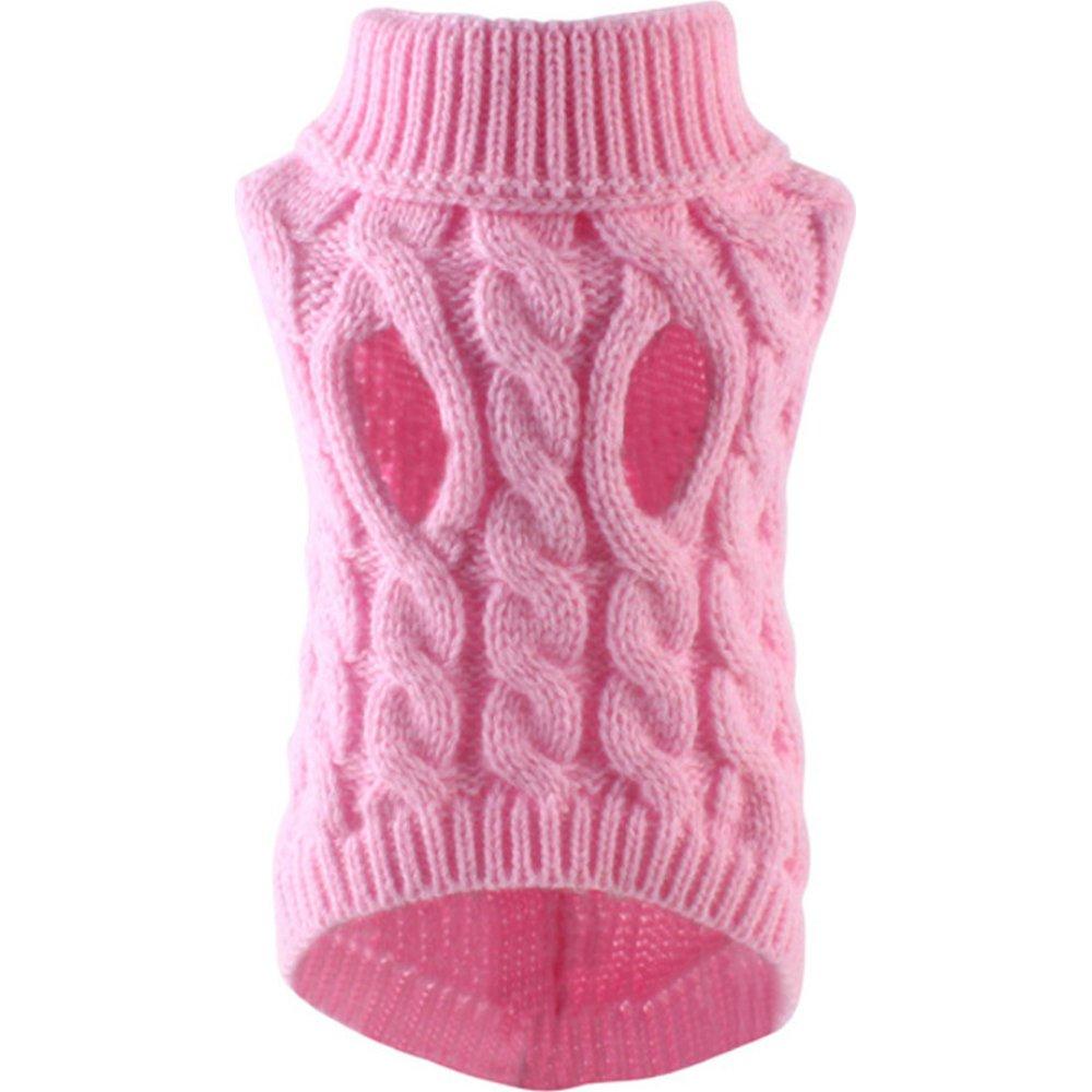 Warm Dog Cat Sweater Clothing Winter Turtleneck Knitted Pet Cat Puppy Clothes Costume For Small Dogs Cats Chihuahua Outfit Vest