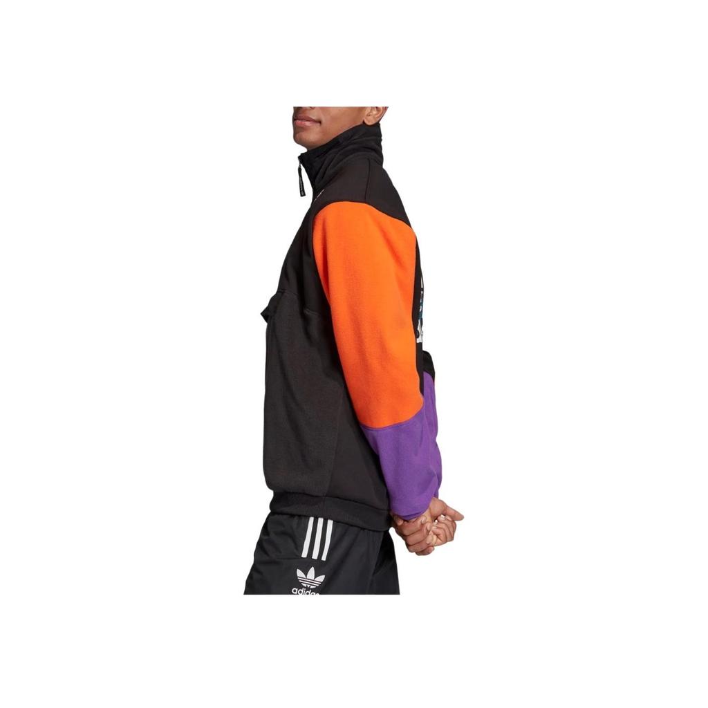 adidas Originals PT3 Fleece Jacket With Contrast Sherpa Men Jackets Black FM3680