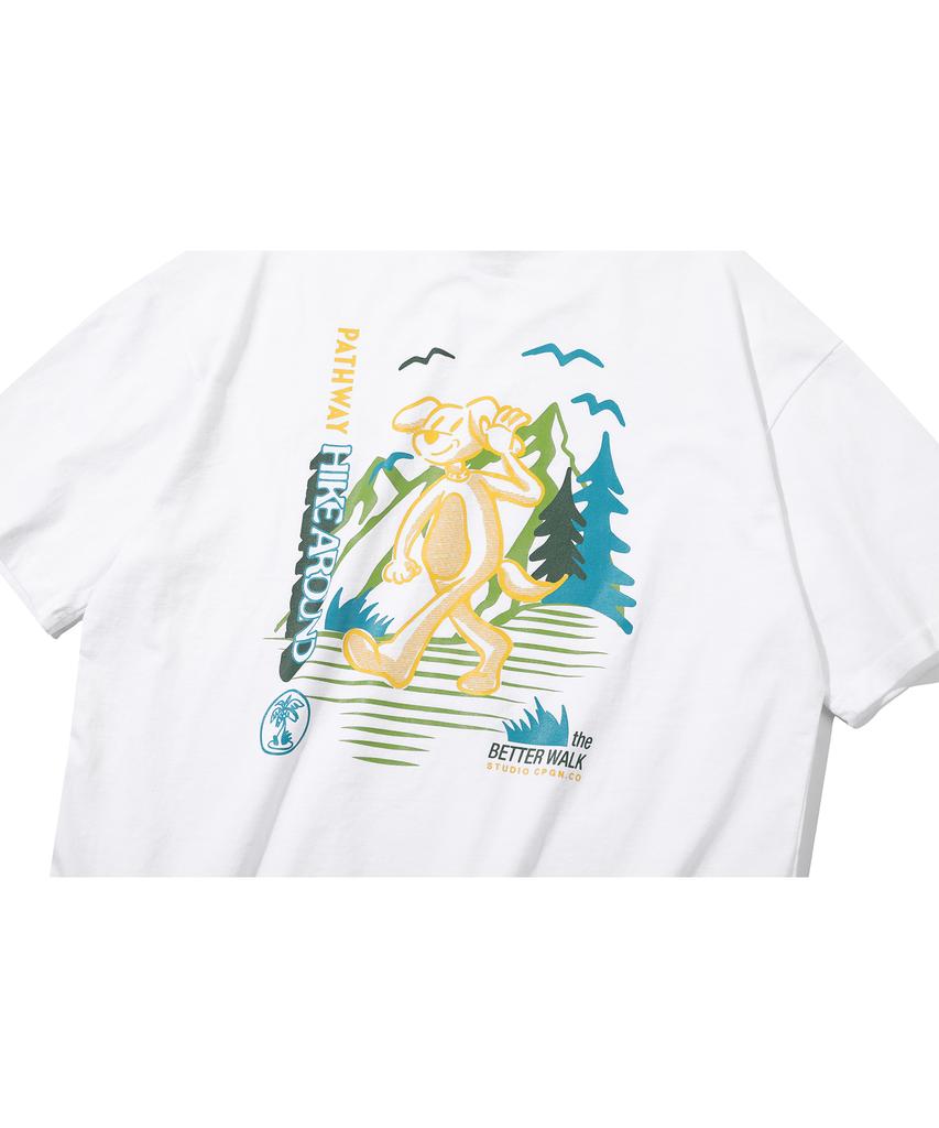 CPGN STUDIO Hike Round Short Sleeve Tee White