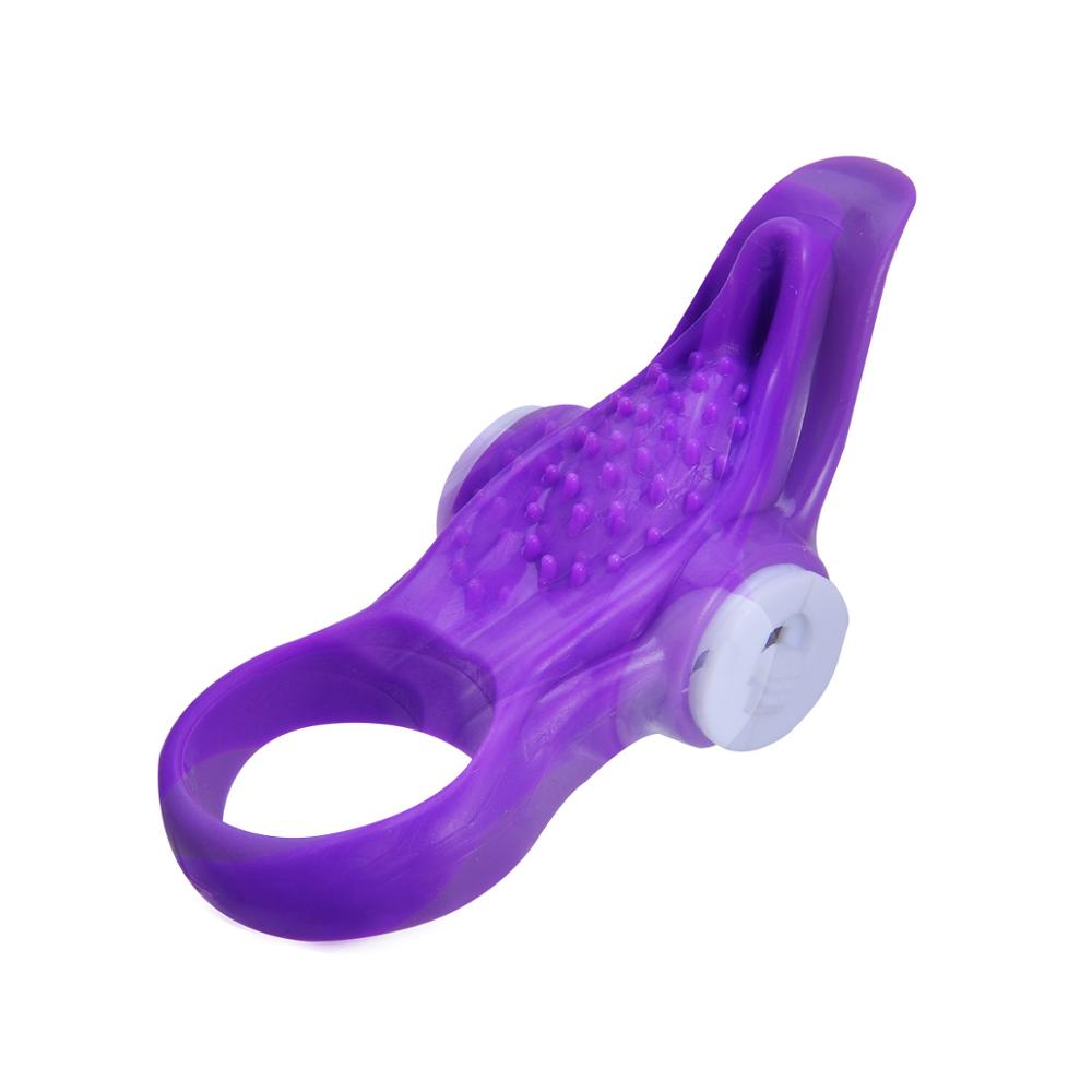 Longer-lasting Ring Sex Vibrator Stronger Erection Tingling Additional Stimulation Finger Rings Bullet Vibrating Love