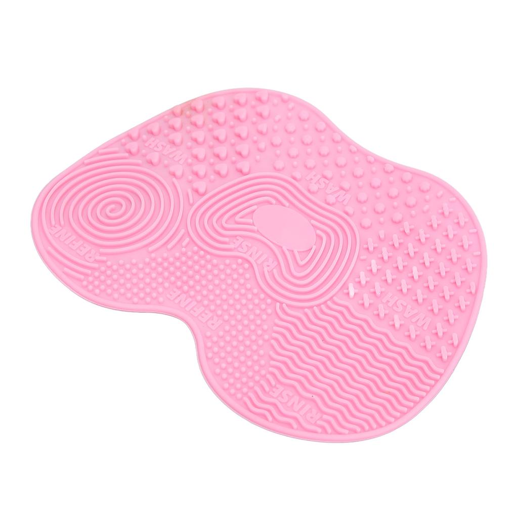 3pcs Makeup Brush Cleaning Mat Silicone Foldable Cosmetic Clean Brush Scrubber Pad with 5 Suction Cups