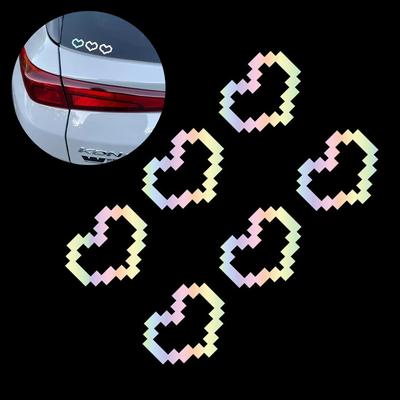 Mozaikové srdce Láska Nálepky na auto Pro dekoraci okna auta Vodotěsná nálepka srdce na auto / notebook / okno / motocykl Vinylová nálepka