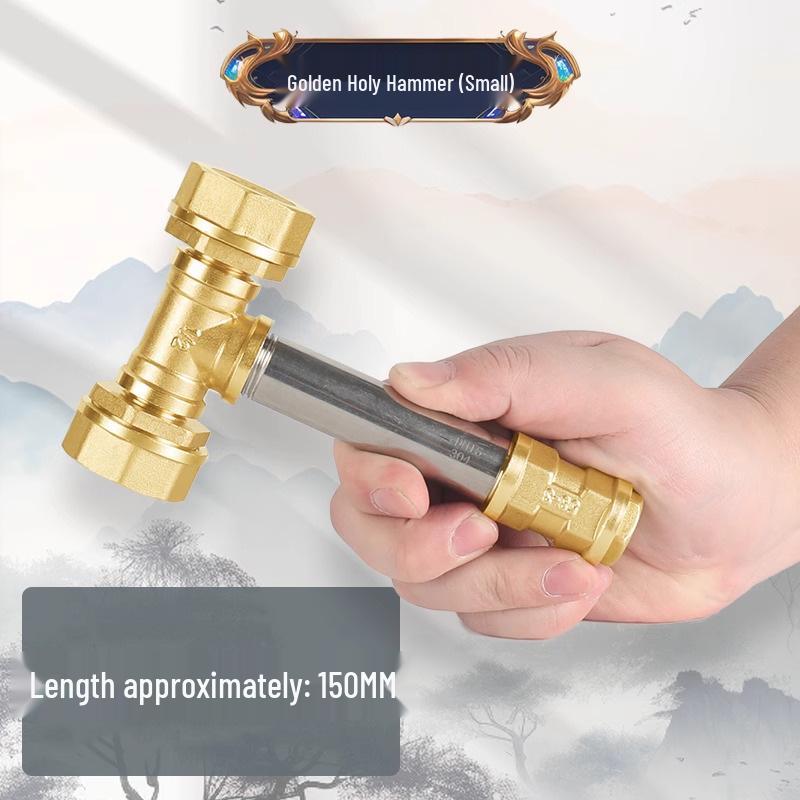 

Металлический молот-двуручный меч ручной работы - Креативная игрушка в стиле интернет-знаменитости