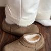 Thick-soled Snow Boots for Women with Added Insulation. Lazy One-piece Cotton Shoes with Short Boots.
