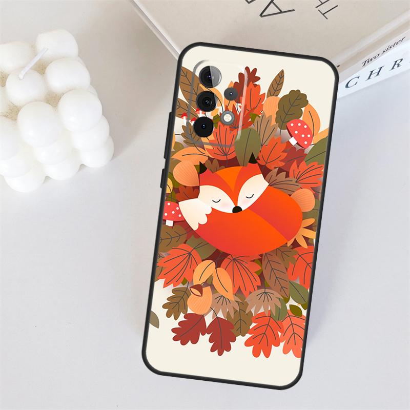 Herbstlaub Fallender Fuchs Für Samsung Galaxy A55 A35 A15 A36 A56 A26 A16 A22 A32 A52 A54 A34 A53 A33 A13 A06 A05 Hülle