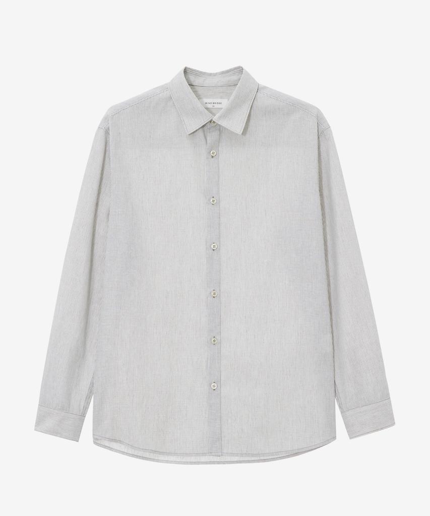 MINDBRIDGE [On] Linen Blend Semi-Oversized Shirt - 6 Colors