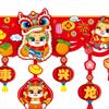 Chinesische Jahresdekoration Türschmuck Feiertagszubehör Fu-Zeichen Rot Zuhause