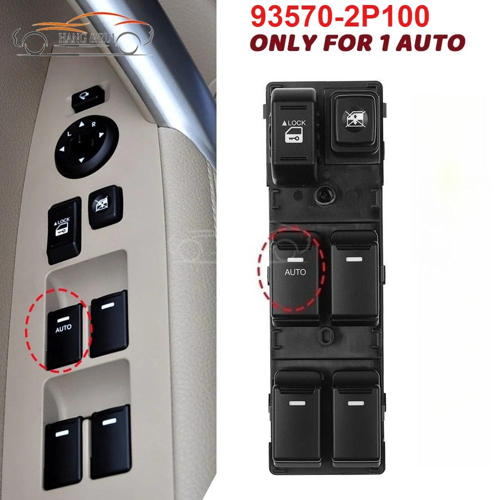 For Kia Sorento II XM 2009 2010 2011-2014 Front Left Drive Electric Power Window Control Glass Switch 93570-2P200 93573-2P300 93570-2P100 1 Auto