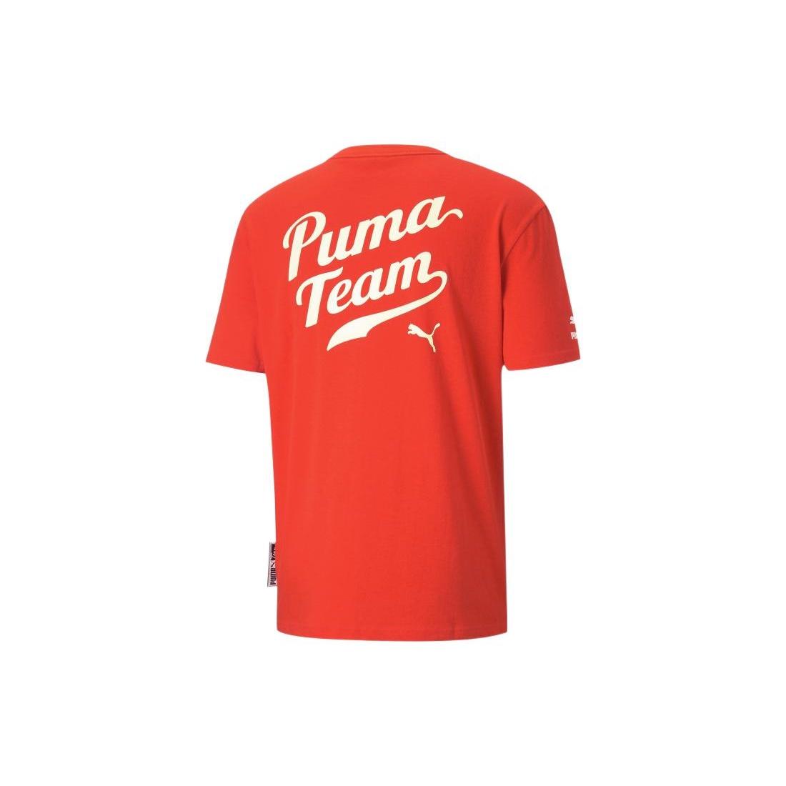 PUMA Word Team Graphic Tee Red Men s 536929-95 XL
