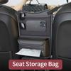 O1PU leather car storage bag for Volkswagen Golf Passat Polo Beetle VW multifunctional hook between seats storage bag key ring