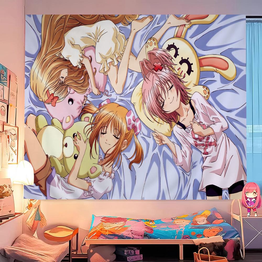 Classic Japanese Anime S-Shugo C-Chara Printed Large Wall Tapestry Hanging Tarot Hippie Wall Rugs Dorm Home Decor