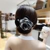 Camellia Flower Bow Clip Magic Braider Hair Accessories Temperament Roller Hair Curler