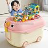 Kids' Large Capacity Plastic Storage Box for Toys, Snacks & Clothes