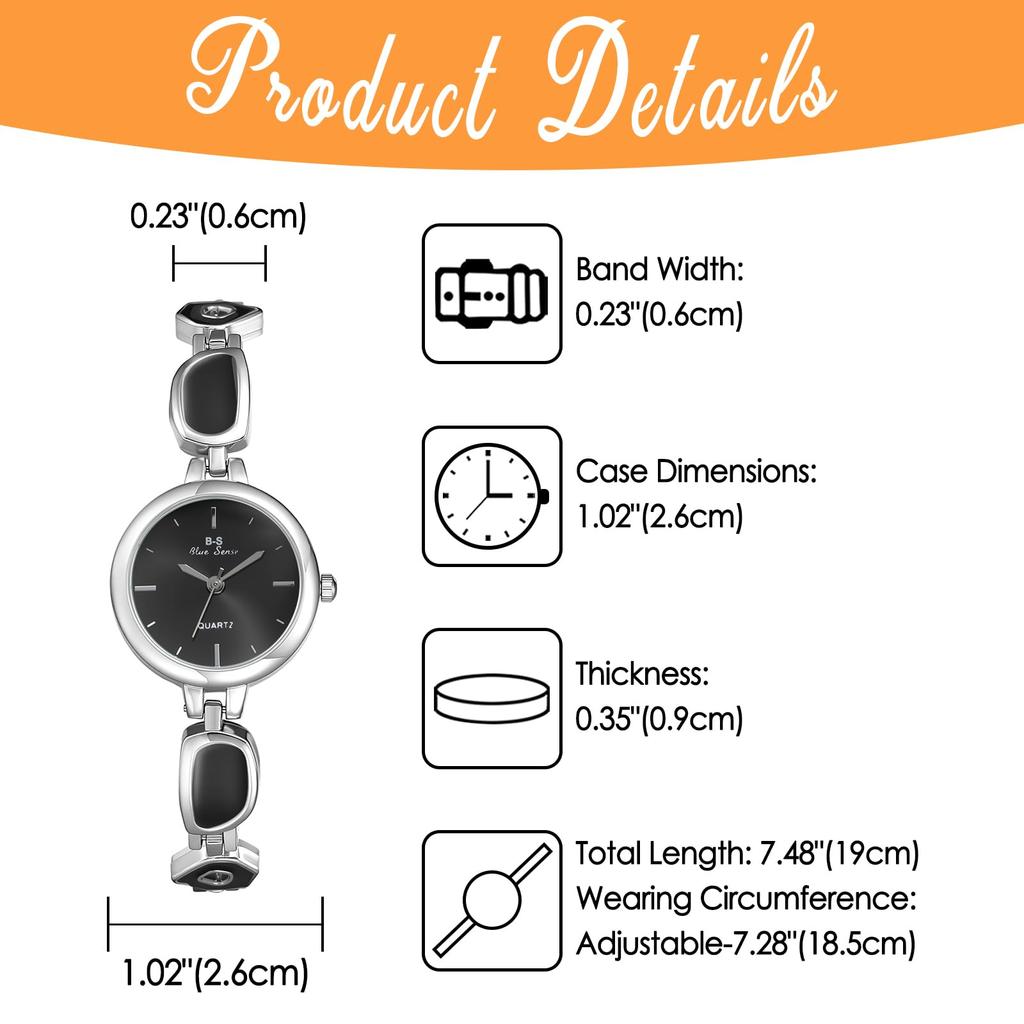 Women's Watch Bracelet Cute Stylish Analog Display Waterproof Adjustable Length Quartz Watch Fashion Accessory for Women - Birthday Anniversary