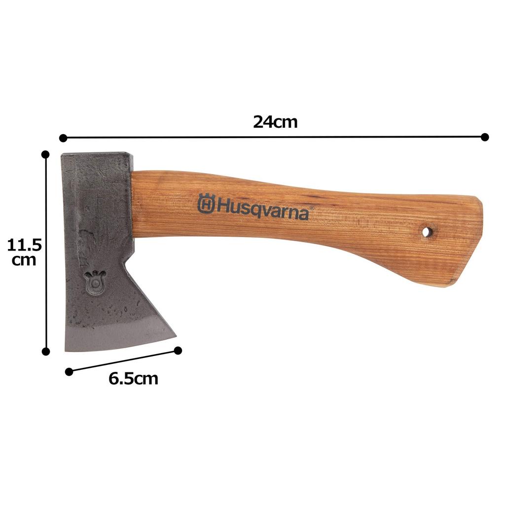 Husqvarna Zenoah Hiking Hatchet 599673501 Compact Outdoor-Friendly 25cm Long with Cover Made in Germany