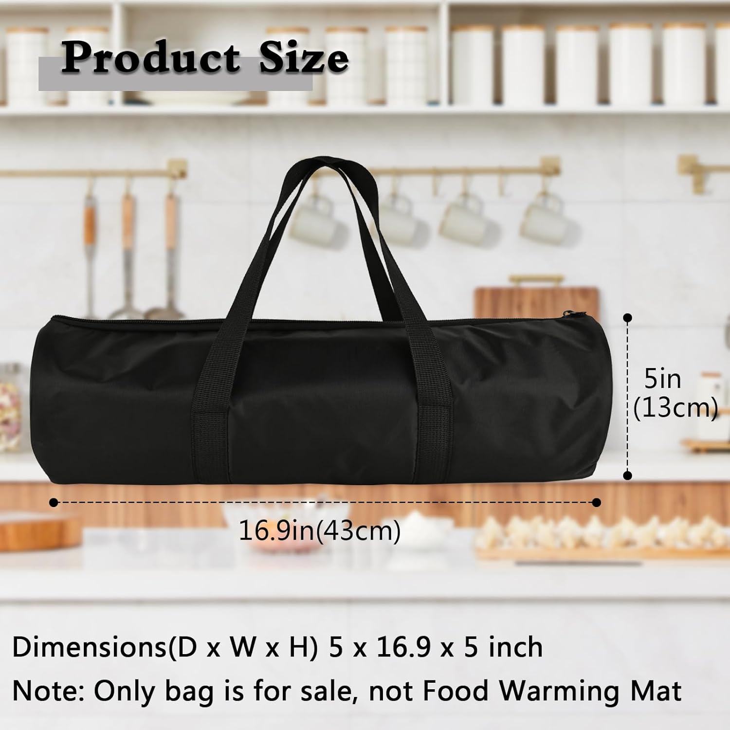 

Портативная сумка для хранения коврика для подогрева пищи, дорожная сумка для переноски электрического подогревающего подноса, совместимая с ковриком для подогрева пищи FEPPO/подогревающим ковриком LNNIW для