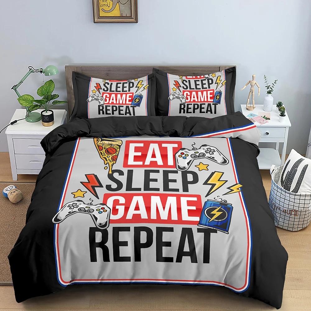 3D Gamepad Printed Bedding Set Gaming Theme Duvet Cover Microfiber Fabric Quilt Cover Queen King Size Polyester Comforter Cover