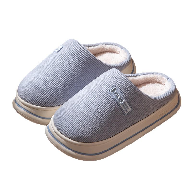 2025 Nieuwe Herfst/Winter Dikke Zool Elastisch Katoenen Pantoffels - Warm, Antislip en Comfortabel voor Mannen en Vrouwen