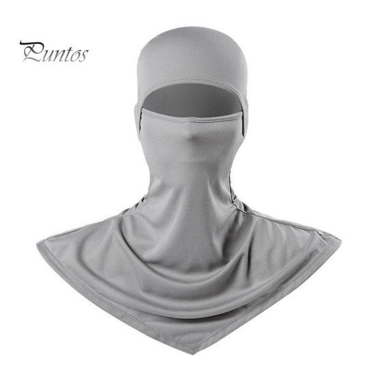 

Защита от солнца, маска для лица, Балаклава, однотонная, дышащая, впитывающая влагу, УФ-защита, защитная крышка для шеи и лица светло-серый