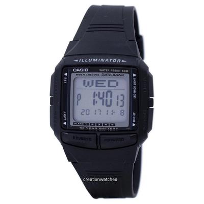 Illuminator Multi-lingual Databank Dual Time Digital DB-36-1AV DB36-1AV Erkek Kol Saati