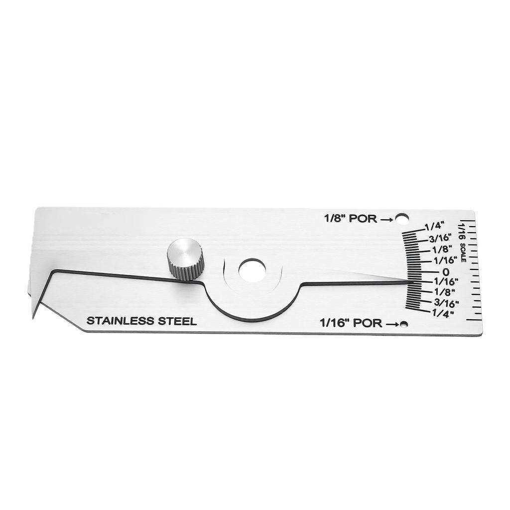Weld Pit Depth Gauge Imperial Stainless Steel Welding Undercut Depth Inspection Gauge Welder Measuring Tool