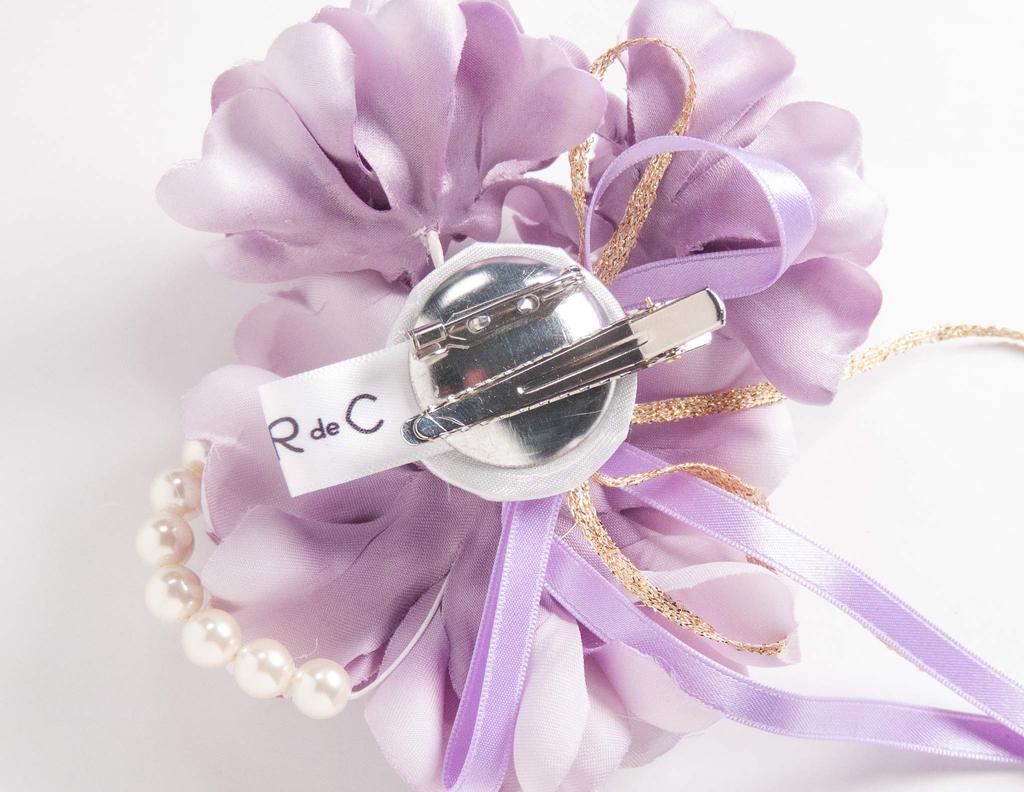 De Japanese Corsage 2WAY Pearl Graduation Ceremony Entrance Ceremony Entrance Ceremony Wedding [R C] (Purple) CH-101
