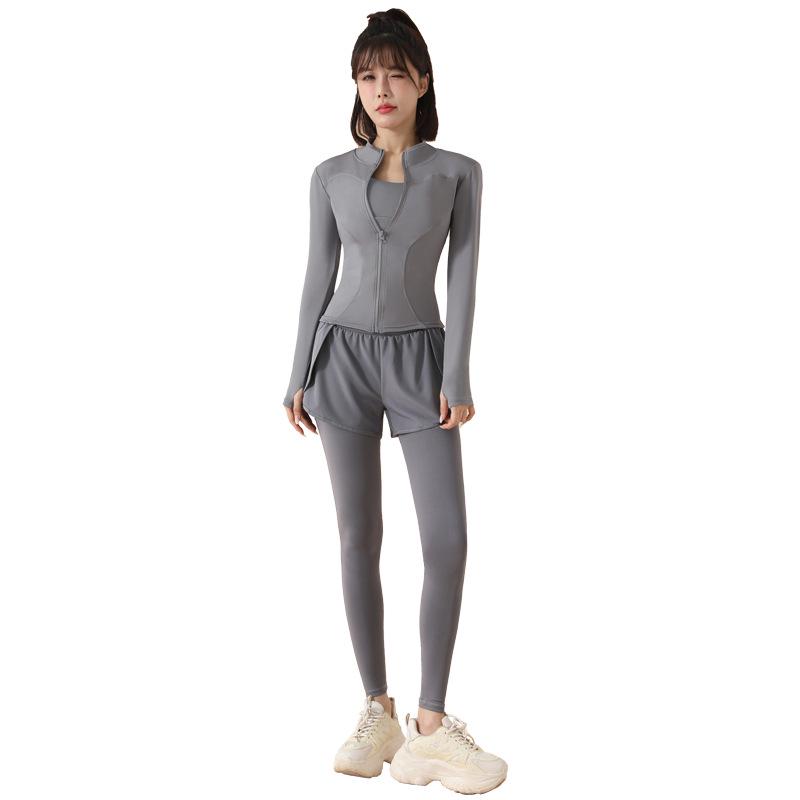 Women's High-Waist Quick-Dry Yoga & Running Fitness Suit