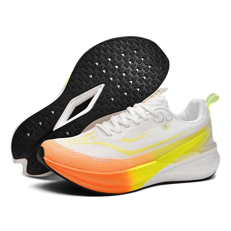 Really explosive + carbon board running shoes, racing marathon high school entrance examination, side long jump sports shoes, couple shoes,