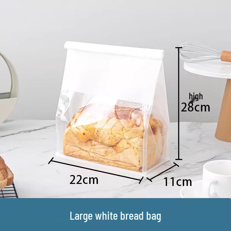 Miaojiayi Self-Sealing Toast Bags with Twist Ties