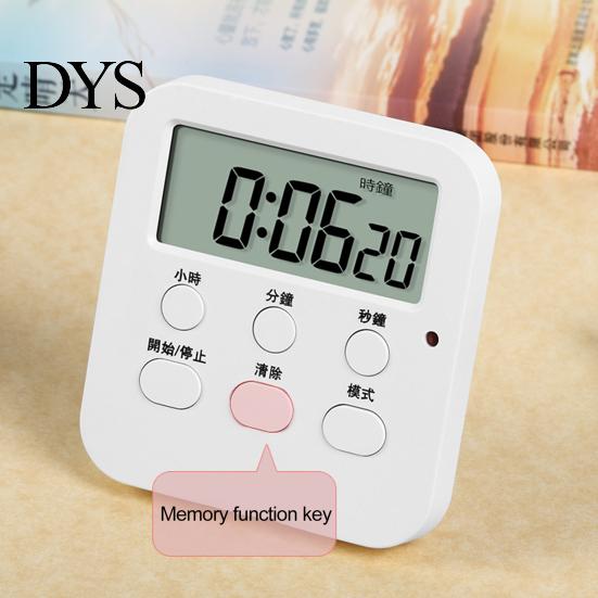 Alarm Clock Countdown Timer Large Screen Display Magnets Adjustable Silence Simple Operation Switchable Efficient Timing Red Light Flashing