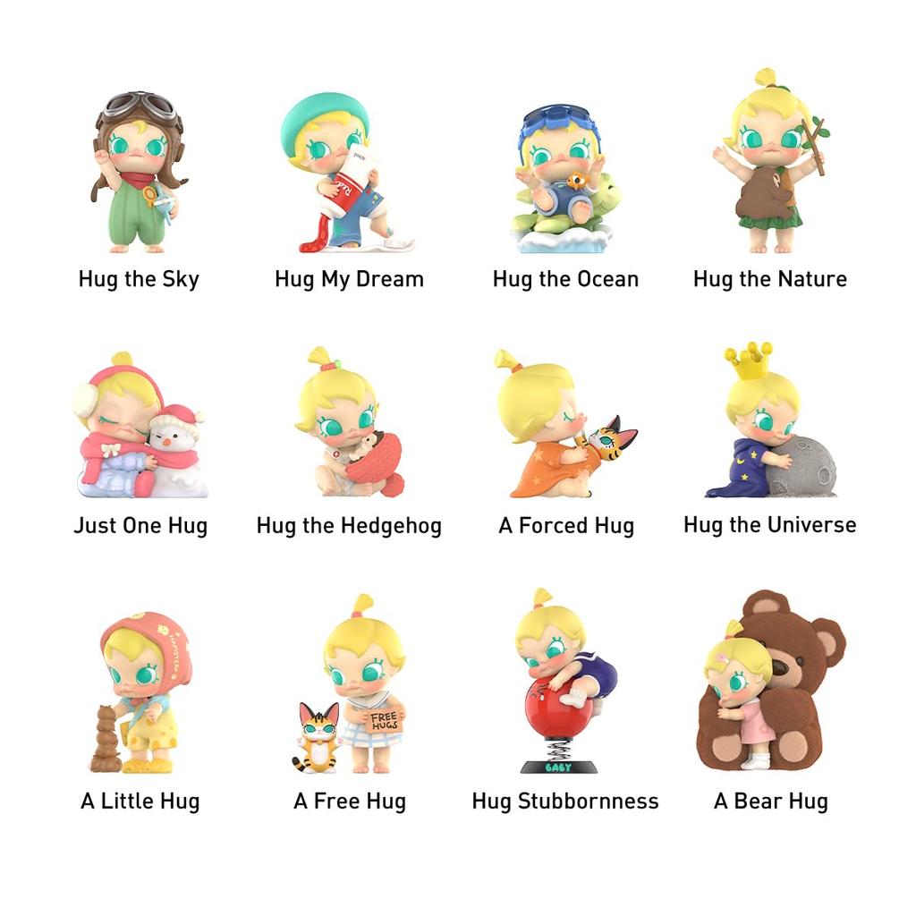 POP MART Baby Molly My Huggable Discovery Series [Assorted Box of 12] Pop Mart Gachapon Blind Box Figure Plastic Model Premium Toy PVC Soft Vinyl