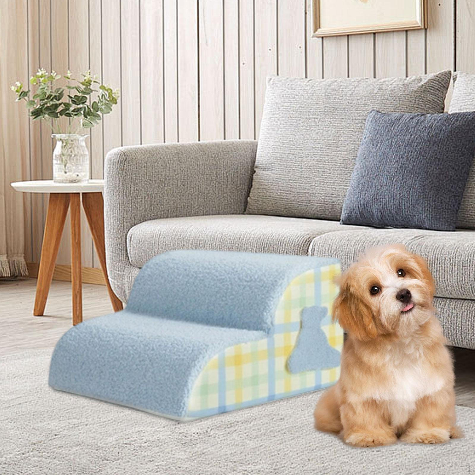 

Dog Slope Stairs Ramp Removable Cover, Indoor, Anti Skid, Pet Ladders for Climbing Sofa синій