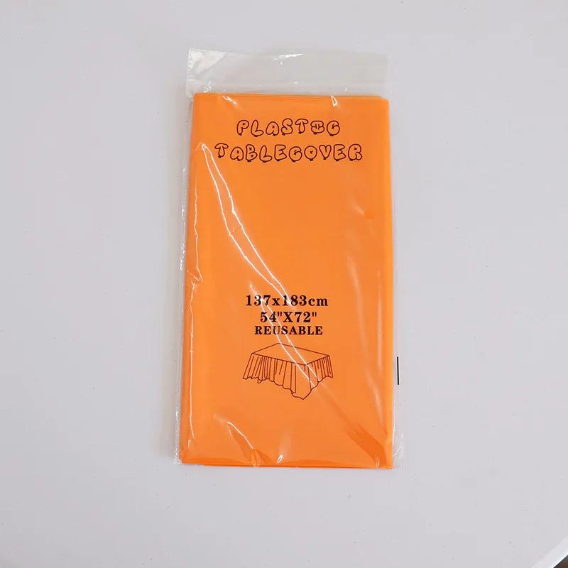 1 Stück Wiederverwendbare Tischdecken BPA-freier Kunststoff 54 x 72 Zoll Tischdecke für Partys Picknick Camping Outdoor Einweg