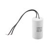 CBB60 Run Capacitor 40*73mm 40/70/21 450V AC 50 / 60Hz White Accessories Plastic Run Round Capacitor Practical