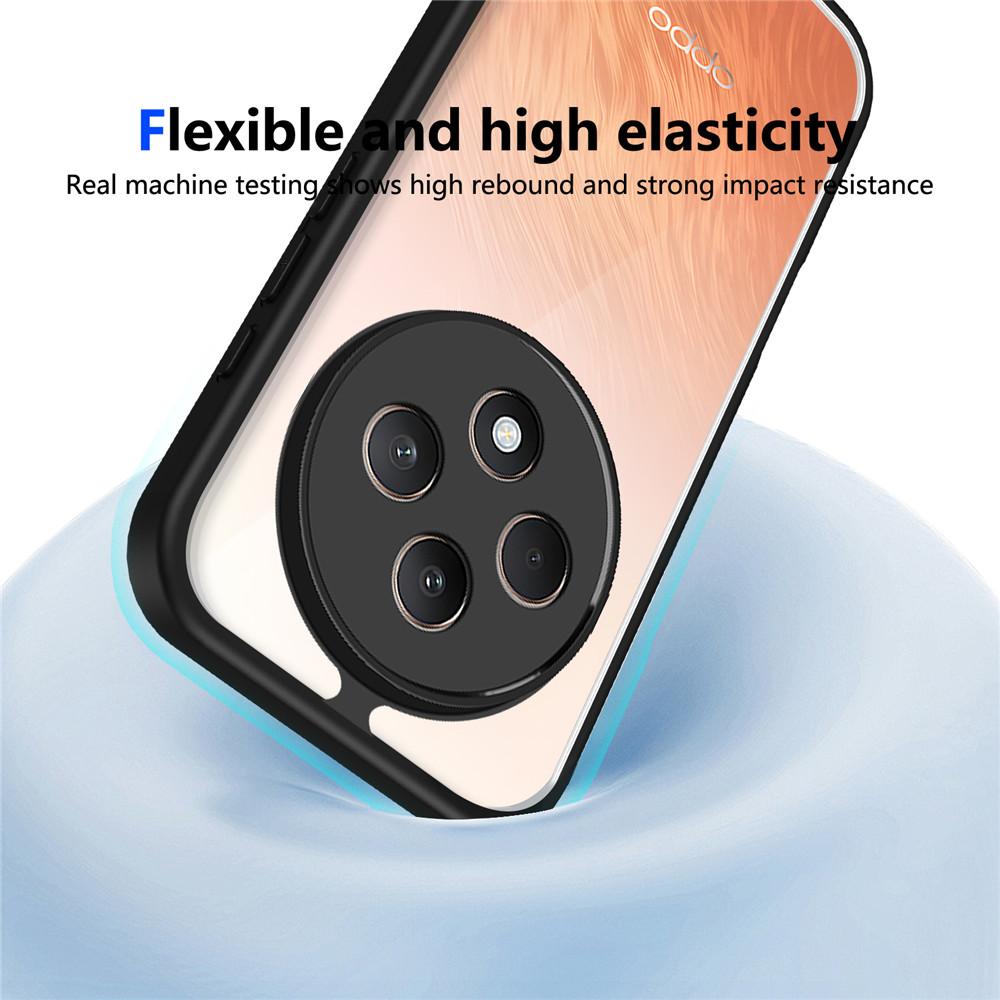 Reno 14F Armor Shockproof Phone Case For Oppo Reno 14 Pro 5G 13F 12F 11F 13 12 11 Pro A91 Luxury Matte Acrylic Clear Hard Cover