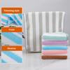 Quick-drying Face Wash Coral Fleece Towel Cationic Striped Warp Knitted Thickened Life Household Children's Bath Absorbent Bath Towel