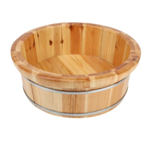 Arfobug Wooden Foot Bath, Expanding Foot Bath Bucket, Gynecological Sitz Bath, Foot Bath, Bathtub, Pedicure, Smoothing Foot Bath, Laundry Basin, Manic