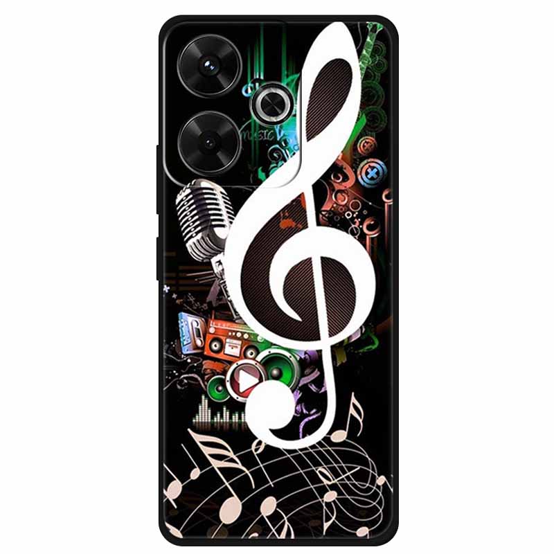 

For Xiaomi Poco M6 4G Case Soft Silicone Owl Lion Shockproof Cover for Xiaomi Poco M6 4G Cases Cartoon on PocoM6 TPU Printed Poco M6 4G