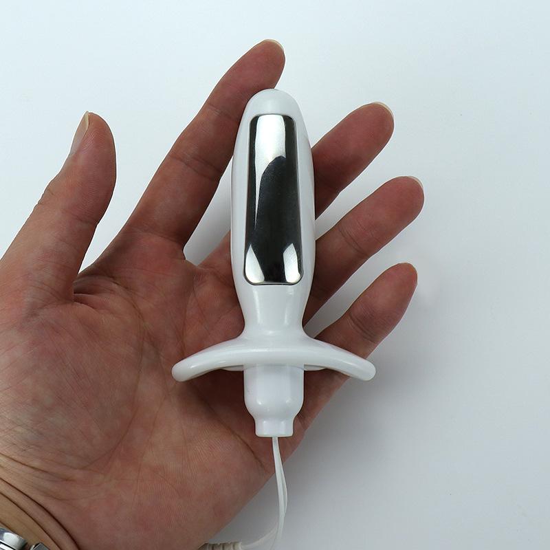 Rechargeable Remote-Control Shock Anal Plug - Erotic BDSM Device for Anus and Vagina Stimulation
