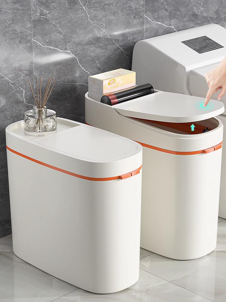 

2024 Большой контейнер для мусора с крышкой для ванной комнаты, кухни и гостиной 13L Flip Cover