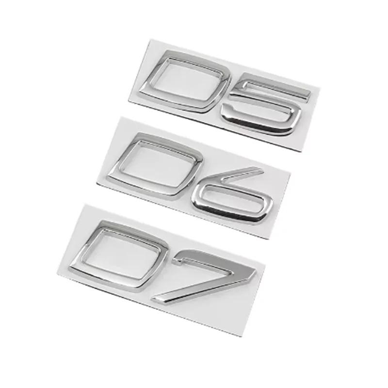3D ABS Auto D2 D3 D4 D5 D6 D7 Letter Logo Badge Embleem Decal Sticker Voor Volvo S40 S60 S80 S90 XC40 XC60 XC90 Accessoires