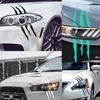 Motorcycle Sticker Decorative Monster Skull Claw Scratch Stripe Marks Decal