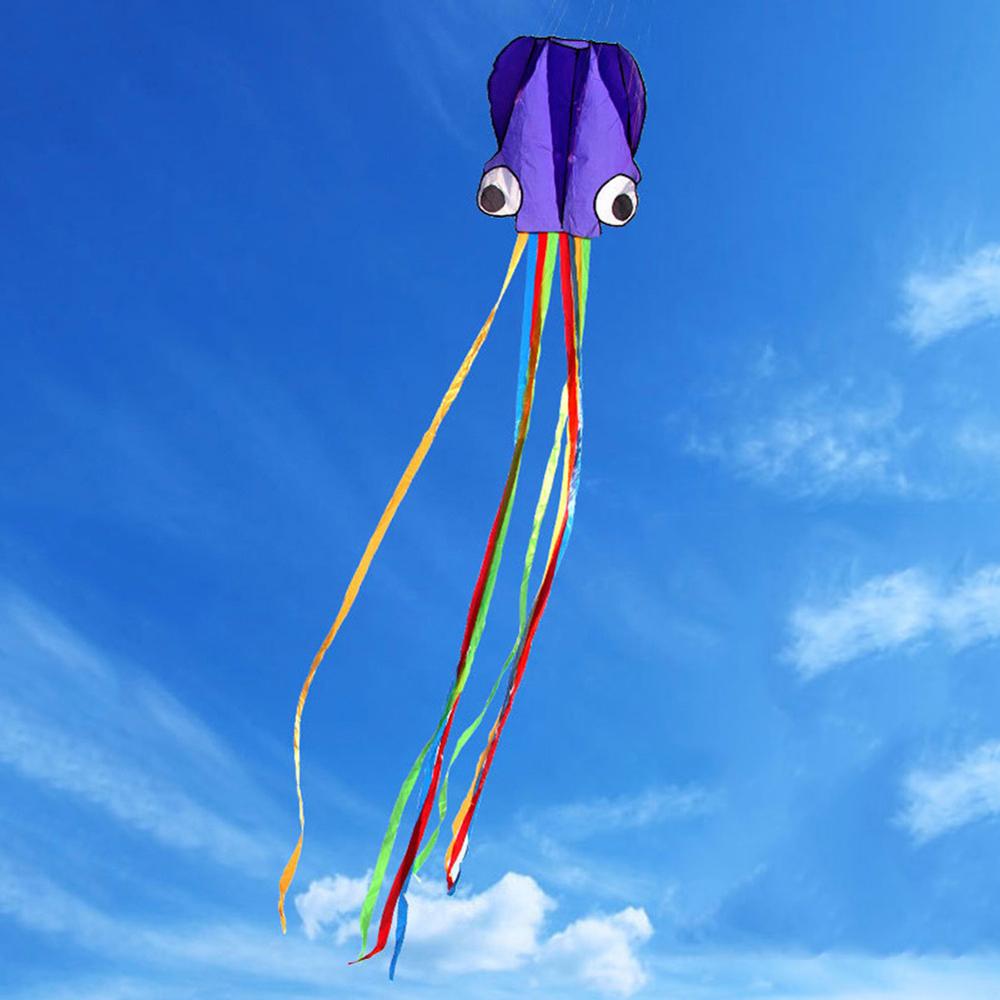 Octopus Cartoon Flying String Long Tail Kite Octopus Kite 3D Octopus Kite Animal Kite Flying kite