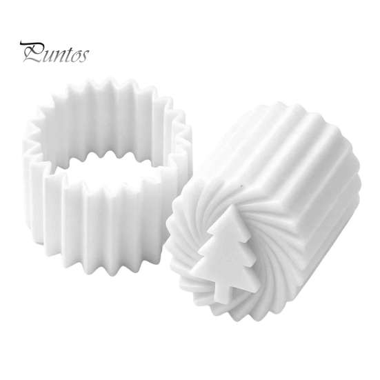 Baking Gadgets for Pastries Double-Sided Mooncake Press Mold, 2-in-1 Plastic Pastry Stamp, Christmas Easy Clean Mold Tree Design Decorative